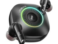 boAt 2026 Launch Nirvana Crown, SONIC ARC, LEDs, Haptic Feedback,50dB Hybrid ANC,Spatial Audio, 6 Mic ENx, App Support, v6.0 Bluetooth Earbuds, TWS Ear Buds Wireless Earphones with mic (Gunmetal Grey)