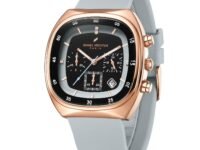 Daniel Hechter Paris Bercy Collection Modern Multi Functional Watch for Men with Square Dial and Silicon Band-DHM1001