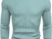 NORTHWIND Men's High Turtle Neck Cotton T-Shirt