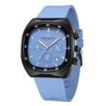 Daniel Hechter Paris Bercy Collection Modern Multi Functional Watch for Men with Square Dial and Silicon Band-DHM1001