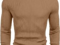 NORTHWIND Men's High Turtle Neck Cotton T-Shirt