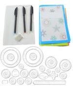 28PCS Spirograph Set for Kids, Spirograph Set for Adults, 28-Piece Geometric Ruler Art Drawing Kit, Educational Toys for Creative Play, School Stationery Supplies, Scale for Kids School