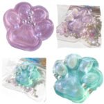 2PCS Squishy Toy, Taba Squishy, Fufu Squishy Taba Squishy Cat Paw Taba Squishy Making kit Fufu Squishy cat paw Stress Relief for Boys Girls Birthday Party Supplies