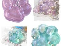 2PCS Squishy Toy, Taba Squishy, Fufu Squishy Taba Squishy Cat Paw Taba Squishy Making kit Fufu Squishy cat paw Stress Relief for Boys Girls Birthday Party Supplies