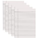 A4 Ruled White Project Sheets (100 Sheets, Both Side Ruled)