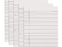 A4 Ruled White Project Sheets (100 Sheets, Both Side Ruled)