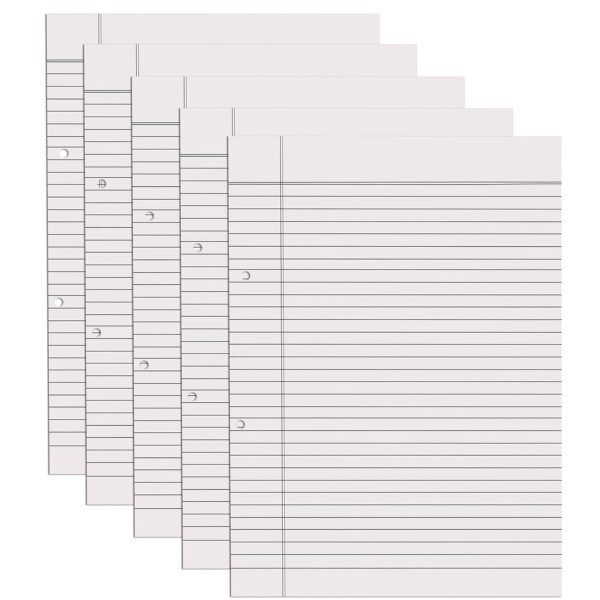 A4 Ruled White Project Sheets (100 Sheets, Both Side Ruled)