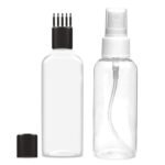 APX 2 Pcs Root Comb Applicator Bottle, Scalp Treatment Plastic Bottle, Hair Tools Accessories, Kanghi, Sprayer (100ml)