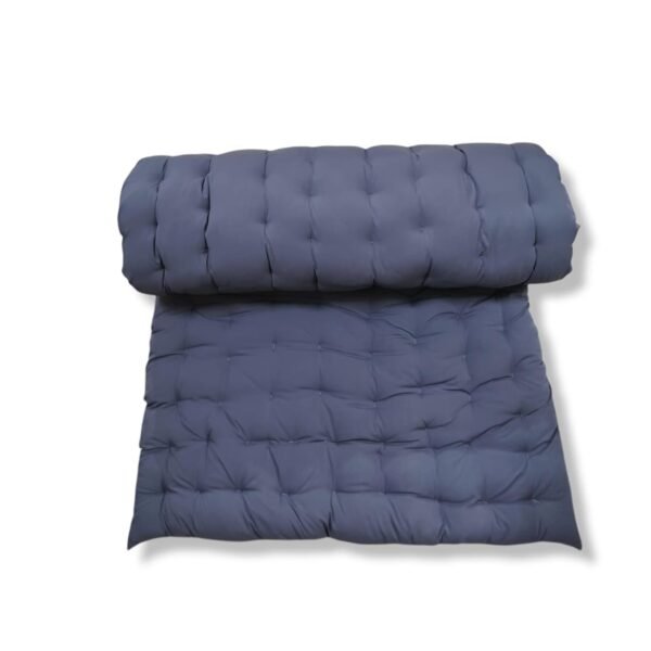 ATOOTFUSION Soft Cotton Grey Color Quilt | Mattress` Foldable Light Weight Filled Single Firm Cotton Quilt Mattress| Gadda (Solid Coloured, 1 Sleeping Capacity, 3 x 6 ft or 72 x 36 Inches) (Grey)