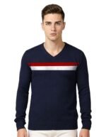 AWG ALL WEATHER GEAR Men's Woolen V-Neck Full Sleeve Sweater