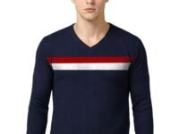 AWG ALL WEATHER GEAR Men's Woolen V-Neck Full Sleeve Sweater