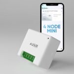 AZIOT 4 Node Smart Switch Mini - WiFi/Bluetooth Communication - Made in India - Timer Function - Works with Google Home and Amazon Alexa… (2 Module Size)
