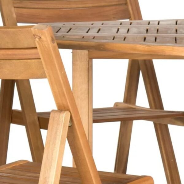 Aarswa Sheesham Wood Hand Made Folding Dining Table Set, Provincial Teak Finish Study Table Office Laptop Desk, Reading Table, Writing Desk, Portable Laptop Table for Home & Office (30x30x30 inch)