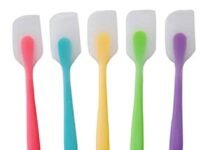 Alciono Silicone Spatula Spatula for Non Stick Pan | Pack of 5 | Heat-Resistant & Food-Grade Safe | All-Purpose Cooking and Food Preparation Utensils | Colors-Dimension: 11 in X 2.1 in X 0.5 in