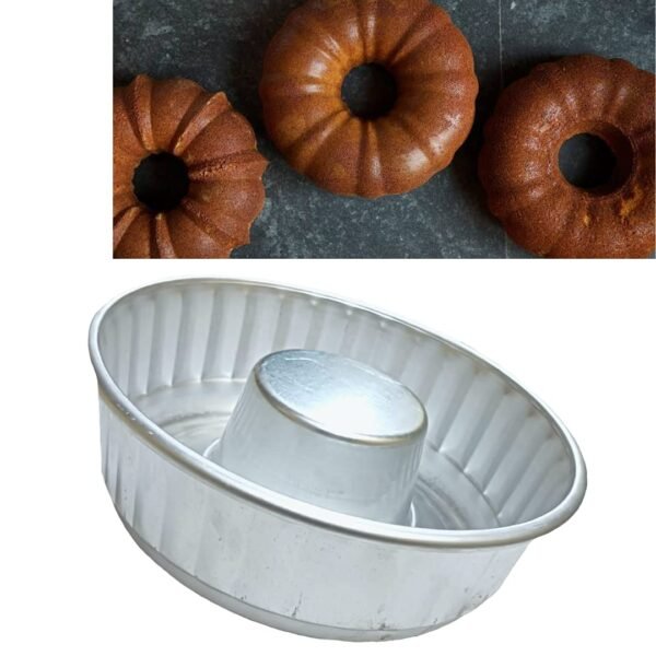 Aluminium Ring Cake Pan - Bundt Pan - Medium (6.5 Inches)