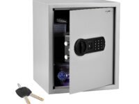 Amazon Basics Digital Safe with Electronic Keypad Locker for Home, Gross Capacity - 49L (Net - 43L), Grey