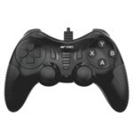 Ant Esports GP130 Wired Gamepad for PC, PS3, Android TV, Laptop – Dual Vibration USB Controller with Turbo Mode, 14 Buttons, Plug & Play, Ergonomic Design, Compatible with Windows & Steam_ Black