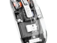 Arctic Fox Pureview Transparent Wireless and Bluetooth Rechargeable Mouse, USB Receiver,LED Battery Magic Silm for Office/PC/Mac/Laptop/Apple/ipad(Space Gray)