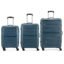Aristocrat Liberty Set of 3 (Cabin+Medium+Large) Trolley Bag, 58+68+78Cm | Combination Lock | 8 Wheels | 5 Years International Warranty | Spanish Blue