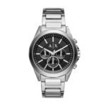 Armani Exchange Mens Drexler Stainless Steel Chronograph Watch - AX2600 (Black_Free Size)