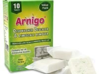 Arnigo Dishwasher Descaler & Cleaner (10 Tablets) – 5 MONTH SUPPLY | Removes Limescale, Odour Causing Residue & Enhances Efficiency | Compatible with All Dishwasher Brands