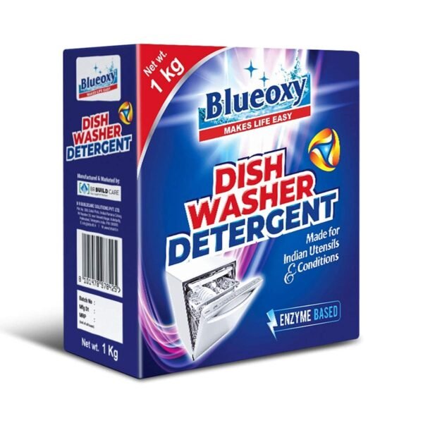 BLUEOXY Auto Dishwasher Detergent Powder - Used for All Dishwasher Brands | Specially Made for Indian Utensils & Conditions | Dishwasher Cleaning Powder | Ecological Formulation | 1Kg | QTY 1