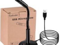 COOLCOLD USB Microphone – Plug & Play Noise Cancelling Mic for PC, Laptop & Mac – Professional Desktop Microphone for Gaming, Streaming, Podcasting, Video Calls – Compatible with Windows & MacOS