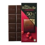 Cadbury Bournville Cranberry 50% Dark Chocolate Bar, 78 Gm