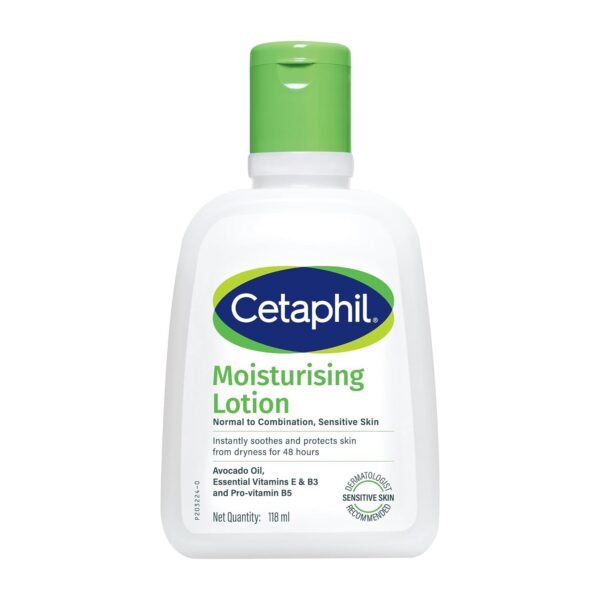 Cetaphil Moisturising Lotion 118 ml for Face & Body, Hydrating Moisturizer for Normal & Dry Skin, Dermatologist Recommended