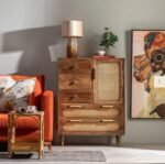 Corte Clasico Pol Poc Solid Wood Chest of Drawers | Wood Chest of Drawers for Home and Office | Wooden Kitchen Cabinet