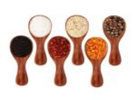Craftland Wooden Spice/Masal Small Spoon For Tea Coffee Sugar Condimants & Small Containers/Jar (Set Of 6 (Brown)), 7.7 Cm