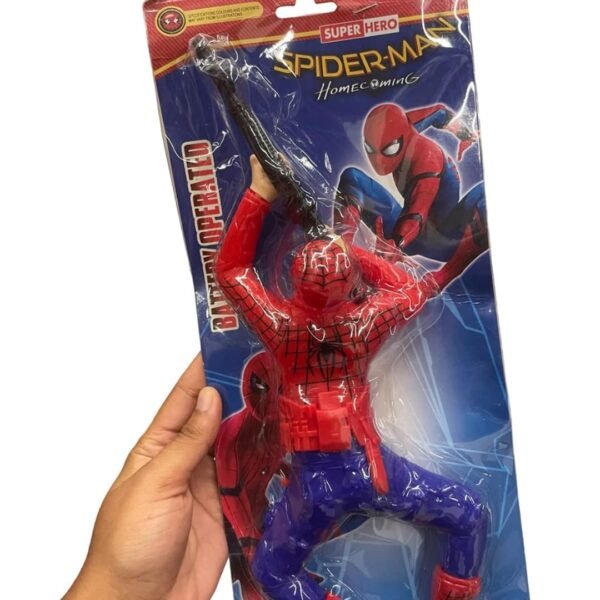 Crawling Spiderman Toy with Gun | Superhero Action Figure/Toy | Super Hero Toys | Crawls with Gun and Shooting Sound | Captain Hero | Best Gifts Options for Kids | Pack of 1