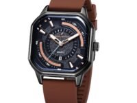 Daniel Hechter Paris Rivoli Collection Modern Analog Watch for Men with Octagon Dial and Silicon Band-DHM1003