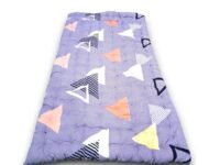 Deevine Craft Soft Cotton Quilt | Foldable Movable Picnic Light Weight Filled Single Firm Mattress| Gadda (3D Design Printed, Small Queen Capacity, 5 x 6 ft or 60 x 72 Inches) (Opal Purple)