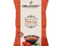 Delicozy Instant Tomato Soup Powder 500g, Instant Premix Tomato Soup Pack - Fresh Tomatoes Readymade Veg Soup Packet - Tomato Soup Instant Premix Suitable For Vending Machines