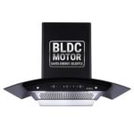 Elica 90cm 1500 m3/hr BLDC Filterless Autoclean Kitchen Chimney with 15 Years Motor & 5 Years Comprehensive Warranty | WDFL 900 BLDC HAC LTW MS NERO | Black | Touch Control with Motion Sensor