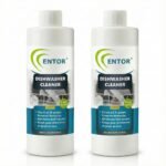 Entor Dishwasher Cleaner | For Automatic Dishwashers | Plant Based Surfactants | Biodegradable And Eco-Friendly | Lemon | Pack of 2 (500 ml each)