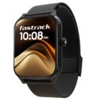 Fastrack New Limitless Classic|Large 1.91" Super UltraVU Display|Functional Crown|Highest 320x385 Pixel Resolution|SingleSync BT Calling|100+ Sports Modes|Metal Case Premium Smartwatch - Black Mesh