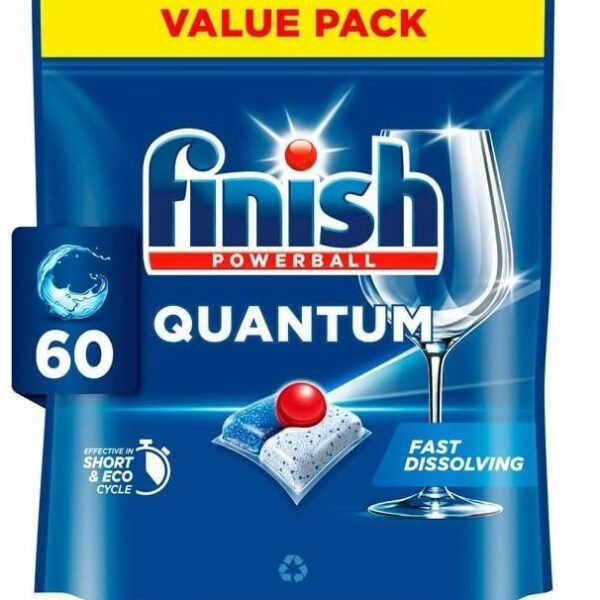 Finish Powerball Quantum Dishwasher Tablets 60's Regular