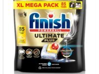 Finish Ultimate Plus All in One Dishwasher Tablets 85 Lemon