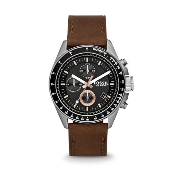 Fossil Decker Brown Watch Ch2885 - Chronograph, Men, Leather