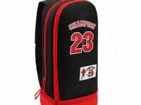 FunBlast Pencil case for Girls, Large Capacity Hangable Triple Layer Canvas Pencil Case, Cute Cartoon for Girls & Boys, Kawaii Pencil Case (Champion)