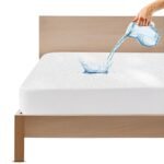 GADDA CO Cotton Feel Ultra Soft Waterproof Mattress Protector for King Size Bed | Breathable, Hypoallergenic, Terry Quilted Mattress Cover | Fits 84x78 inch (7x6.5 ft) | White, Pack of 1