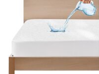 GADDA CO Cotton Feel Ultra Soft Waterproof Mattress Protector for King Size Bed | Breathable, Hypoallergenic, Terry Quilted Mattress Cover | Fits 84x78 inch (7x6.5 ft) | White, Pack of 1