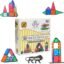 GELTILES® Freedom- 32 pcs of Magnetic Tiles Building Blocks Toys Set Constructing and Creative Learning Educational Next Generation Multicolor STEM Montessori Toy for Kids Age 3+ (32 Pcs Set)