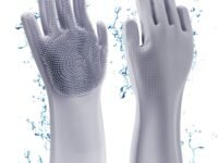GadgetBite Hand Gloves for Kitchen Cleaning dish Washing Gloves Silicone Dishwashing Hands Vessel dishwasher wash utensil For Women Men House essentials for Bathroom Cleaning Pet Hair Care - Multi