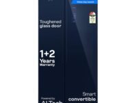 Godrej 600L 3Star | 1+2 Year Additional Warranty | Smart Convertible Zones | Toughened Glass Door | Frost Free Inverter Side By Side Refrigerator (2025 Model, RS EONVELVET 646C RIT SM BL, Storm Blue)