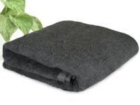 HEELIUM Bamboo Bath Towel | Lightweight & Quick Drying | Ultra Absorbent Towel | 140 x 70 cm - 400 GSM | Pack of 1 - Grey