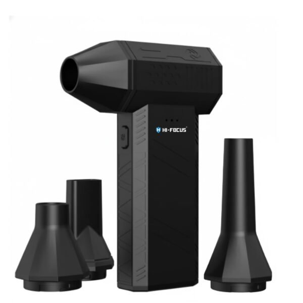 HI Focus X3 Turbo Cordless Air Duster, 110000 RPM High Power Electric Dust Blower with 3 Speed Modes, Portable Cleaner for Computer, Keyboard, Car and Home