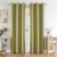 HOMEMONDE Blackout Curtains 9 Feet Set of 2 - Thermal Insulated, Noise Reduced Long Door Curtain, 71% Room Darkening - Avacado Green (108 Inches, 274.32L x 118W CM)